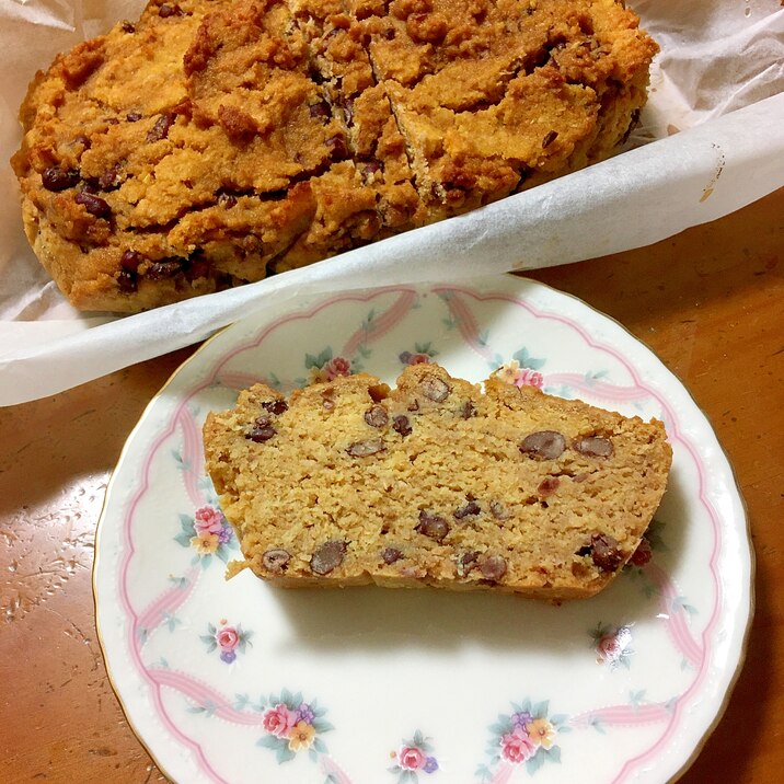 小豆入り♪おからときな粉のパウンドケーキ